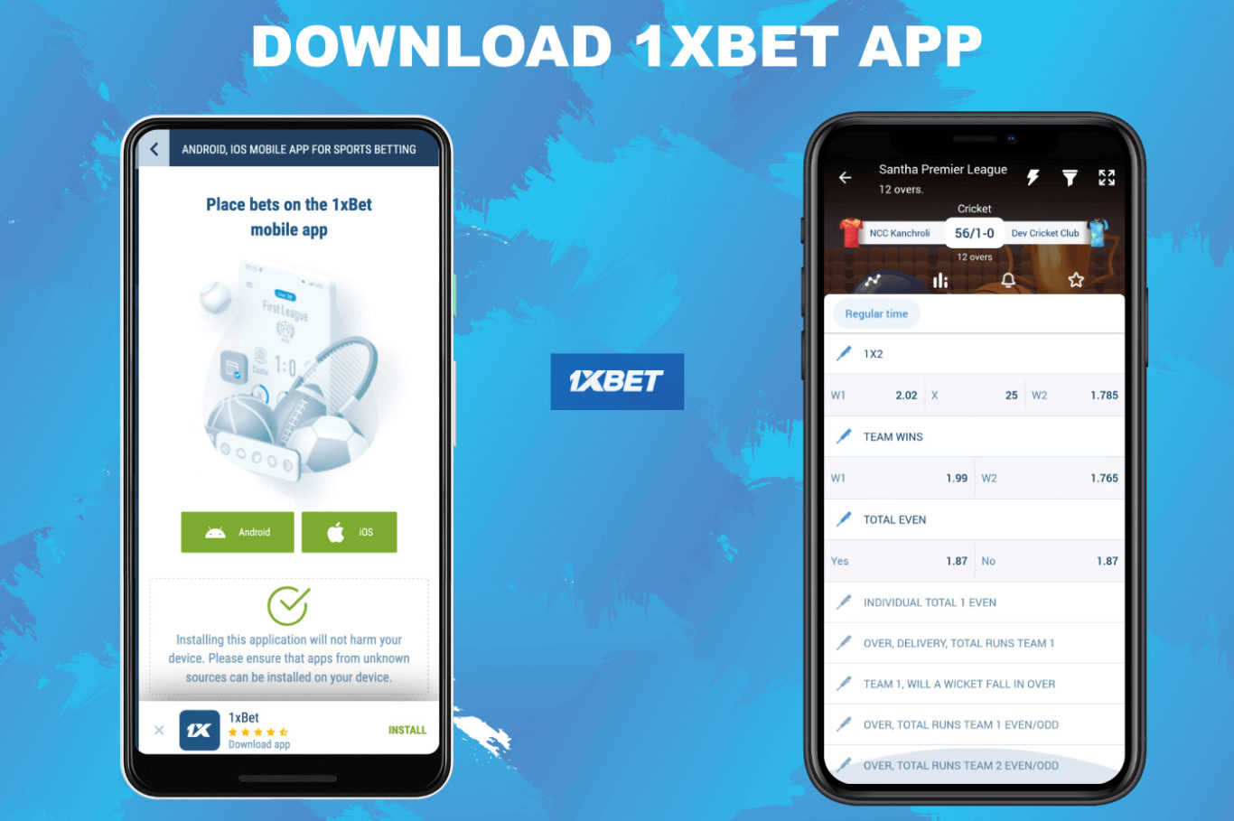 install 1xBet application download