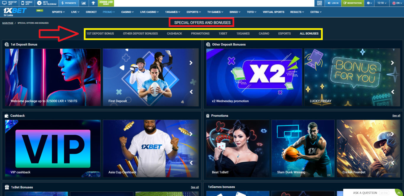 1xBet registration bonus